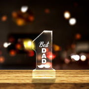 Best Employee of the Month 3D Engraved Crystal Gift - Number 1 Award