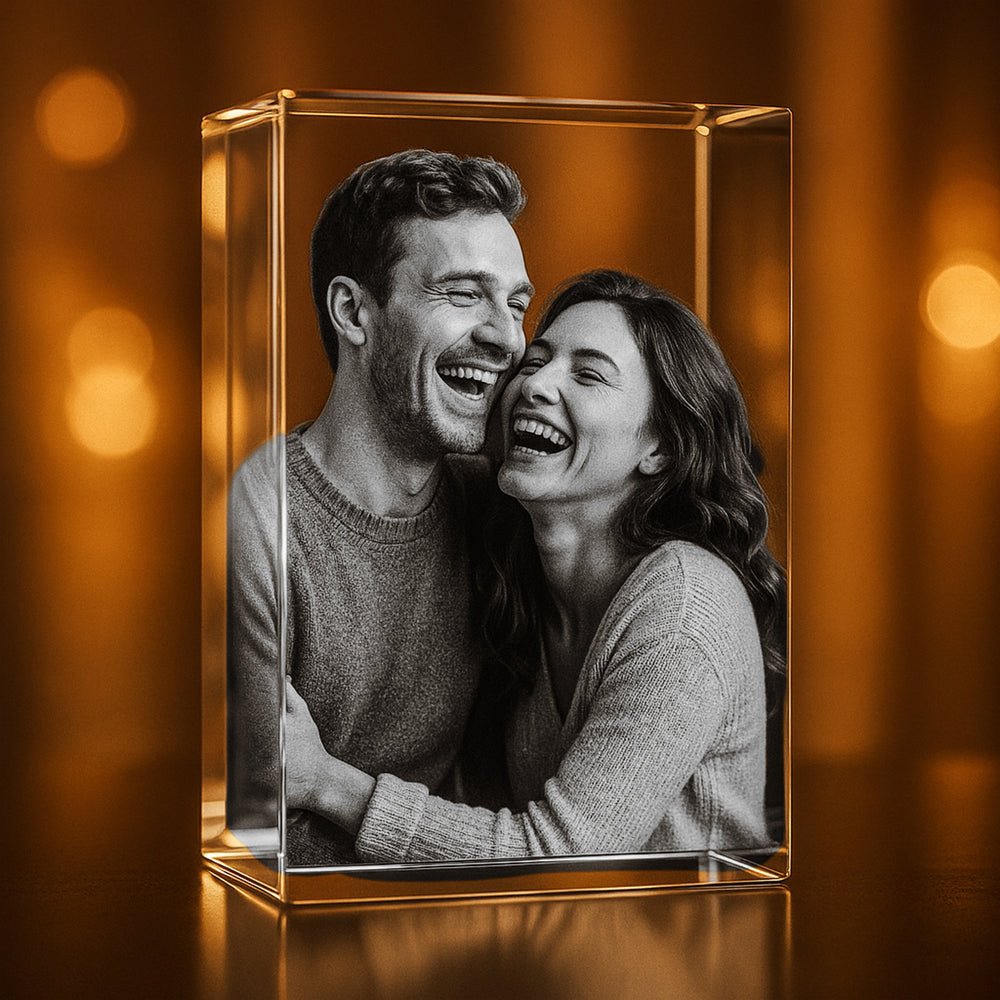 3D engraved photo crystal