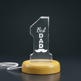 Best Employee of the Month 3D Engraved Crystal Gift - Number 1 Award - Custom Award From AB Crystal Collection