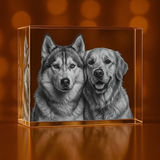 XXL Rectangle 3D Pet Crystal Photo Gift