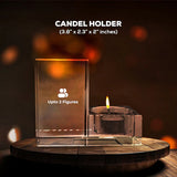 3D Crystal Personalized Candle Holder AB Crystal Collection