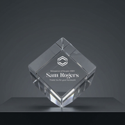 Best Employee of the Month 3D Engraved Crystal Gift - Diamond