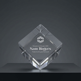 Best Employee of the Month 3D Engraved Crystal Gift - Diamond - Custom Award From AB Crystal Collection