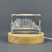 Unique Souvenir Petra Jordan with 3D Engraved Crystal