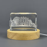Souvenir Petra Jordan 3D Engraved Crystal — Made in Canada