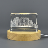 Unique Souvenir Petra Jordan with 3D Engraved Crystal