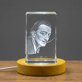Salvador Dalí 3D Engraved Crystal Gift — Made in Canada