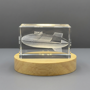 Lighter Than Air 3D Engraved Crystal Gift