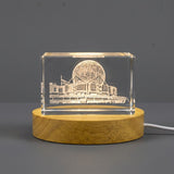 Sculpture Citadel of Salah El-Din Iconic 3D Engraved Crystal — Made in Canada