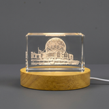 3D Engraved Crystal Sculpture Citadel of Salah El-Din   Iconic Egyptian Landmark