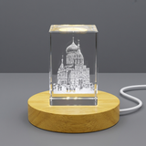 3D Engraved Crystal Replica of Saint Sophia Cathedral