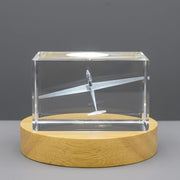 Glider Plane Engraved 3D Engraved Crystal Gift — Made in Canada