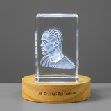 Braideds Cut 3D Engraved Crystal Gift