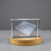 Pachisi Game Set 3D Engraved Crystal — Made in Canada