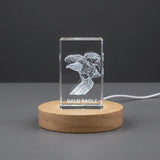 Personalized 3D Engraved Crystal Bald Eagle Trophy — Made in Canada