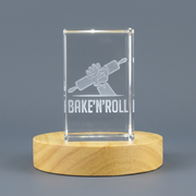 Bake’n’roll 3D Crystal gravé Crystal 3D Crystal Savouinage / Cadeau / Decor / Collectible / Souvenir
