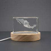 Mexico 3D Engraved Crystal 