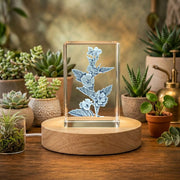 3D Engraved Marshmallow Plants 3D Engraved Crystal Trophy Award — Made in Canada