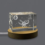 Scorpio Zodiac Sign 3D Engraved Crystal Award Trophy — Made in Canada