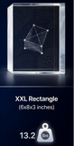 XXL Rectangle 3D Crystal Photo Gift - Custom Award From A&B Crystal Collection