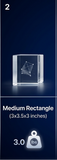 Medium Rectangle 3D Pet Crystal Photo Gift