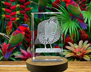 Temminck’s Tragopan 3D Engraved Crystal Trophy Award - Unique Keepsake Recognition Gift Decor