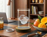 Mango 3D Engraved Crystal Recognition Gift with LED Base - Unique Decor by A&B Crystal Collection - Custom Award From A&B Crystal Collection