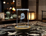 South Korea 3D Engraved Crystal 