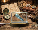 3D Crystal Flashlight Trophy Award | 3D Engraved Gift with LED Base for Adventure Lovers - Custom Award From A&B Crystal Collection