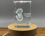 Art de la bouche | KeepSake à cristal gravé 3D | Cadeau de médecin