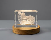 L'art de l'oreille pour l'oto-rhino-laryngologiste | KeepSake à cristal gravé 3D | Cadeau de médecin