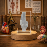 Recognition Joints Art 3D-Engraved Crystal Keepsake Trophy - Luxurious Home Decor Gift - Custom Award From A&B Crystal Collection