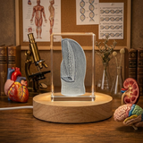 3D Engraved Crystal Trophy for Nail Pros - Medical Trophy - Custom Award From A&B Crystal Collection