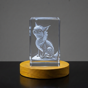 Lumifox 3D Engraved Crystal Gift - Unique Fox Keepsake