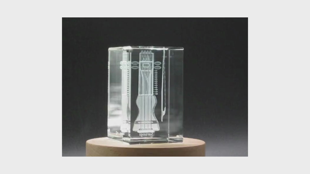 Sarangi 3D Engraved Crystal 