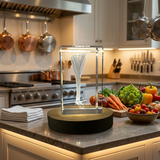 3D Engraved Leek Crystal Decor with FREE LED Base Light - Custom Award From A&B Crystal Collection