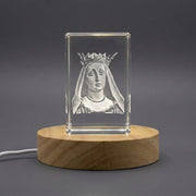 St. Ursula : Virgin Martyr Patron Saint 3D Engraved Crystal Gift — Made in Canada