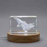 Alligator Trophy Award 3D Engraved Crystal — Made in Canada - Custom Award From A&B Crystal Collection
