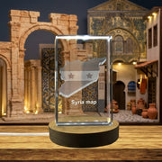 Syria 3D Engraved Crystal 