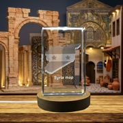 Syria 3D Engraved Crystal 