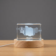 Mongolia 3D Engraved Crystal 