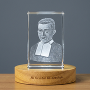 St. Benito de Jesus 3D Engraved Crystal