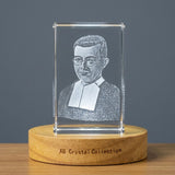 St. Benito de Jesus 3D Engraved Crystal — Made in Canada