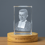 St. Benito de Jesus 3D Engraved Crystal