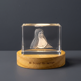St. Maria Soledad 3D Engraved Crystal