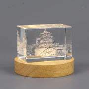 Gift Featuring the Iconic Architecture 3D Engraved Crystal — Made in Canada