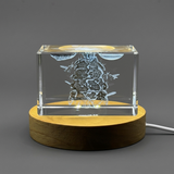 Bee Hive 3D Engraved Crystal Gift - Captivating Nature's Hardworking Pollinators