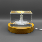 Hassan II Mosque in Casablanca 3D Engraved Crystal Model