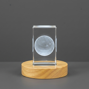 Ping Pong Ball 3D Engraved Crystal 