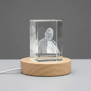 St. John XXIII A Timeless to a Visionary Pope 3D Engraved Crystal Gift — Made in Canada